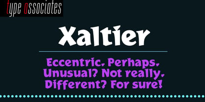 Xaltier Font Poster 1